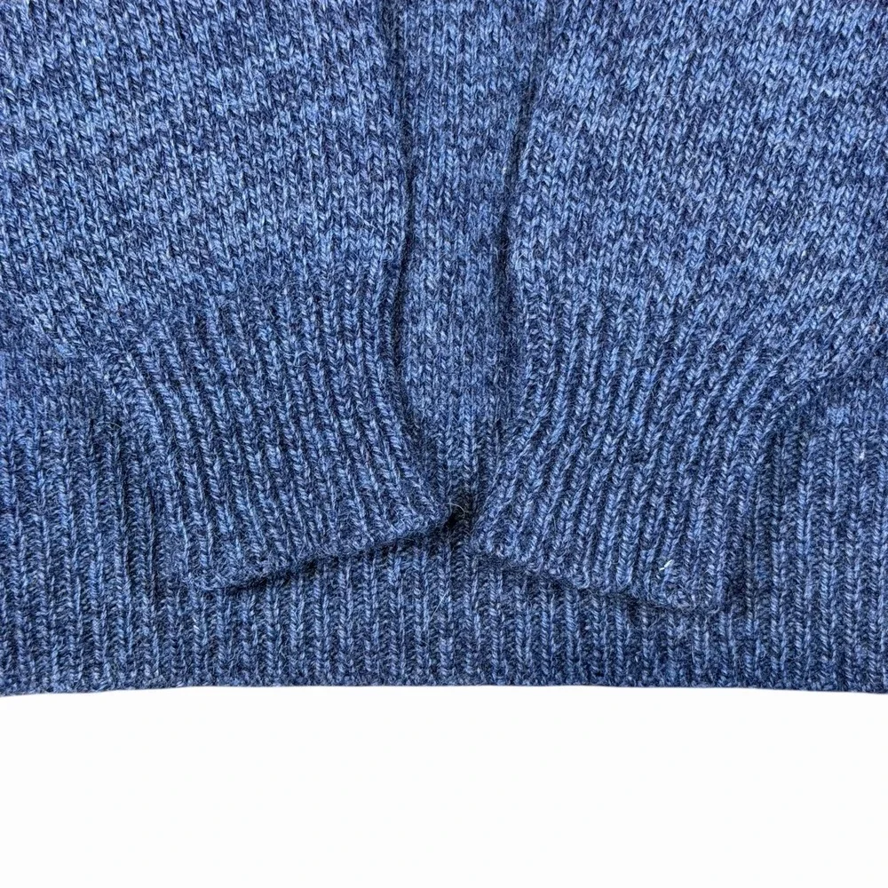 Vintage Eddie Bauer Wool Sweater Mens XL Tall Blue Made in USA Crewneck Kint